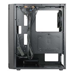 Antec NX290 ATX Mid-Tower Case, Tempered Glass Side Panel, Full Side View