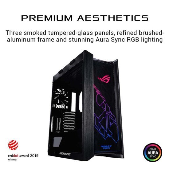 ASUS Rog Strix Helios Gx601 RGB Mid-Tower Computer Case for upto Eatx Motherboards ASUS Rog Strix Helios Gx601 RGB Mid-Tower Computer Case for upto Eatx Motherboards