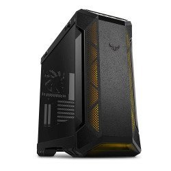 ASUS TUF Tempered Glass Gaming GT501 Mid-Tower Compact Case for ATX Motherboards with Honeycomb Front Panel
