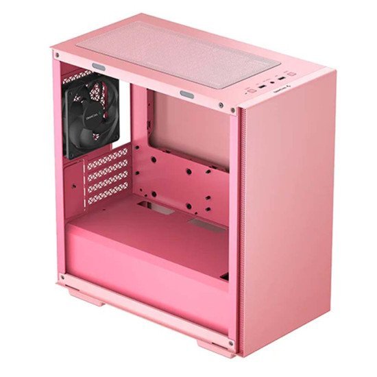 Deepcool MACUBE 110 Pink Micro ATX Computer Case - Gaming Cabinet with Magnetic Tempered Glass