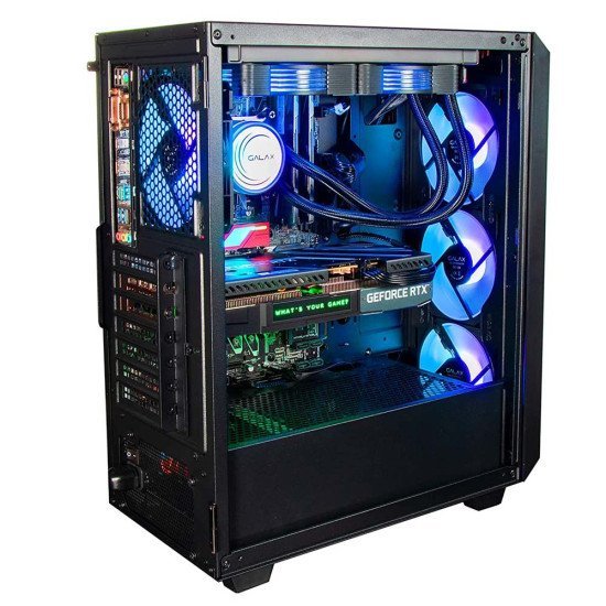 Galax Revolution - 01 Mid Tower Gaming Case with 4 ARGB Fans Galax Revolution - 01 Mid Tower Gaming Case with 4 ARGB Fans