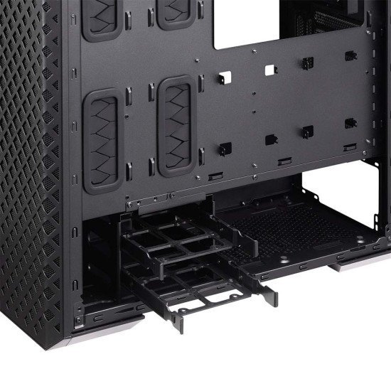 XPG Defender Pro Mid-Tower Chassis E-ATX with MESH Front Panel ARGB Strips Lighting Effects XPG Defender Pro Mid-Tower Chassis E-ATX with MESH Front Panel ARGB Strips Lighting Effects