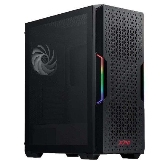 XPG Starker Air Mid Tower Tempered Glass Black Computer Case Gaming Cabinet XPG Starker Air Mid Tower Tempered Glass Black Computer Case Gaming Cabinet