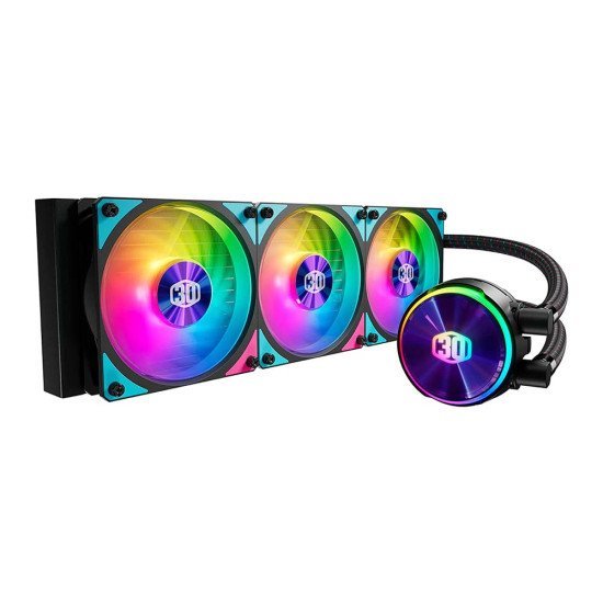 CoolerMaster MasterLiquid PL360 FLUX 30th Edition Close-Loop AIO CPU Liquid Cooler CoolerMaster MasterLiquid PL360 FLUX 30th Edition Close-Loop AIO CPU Liquid Cooler