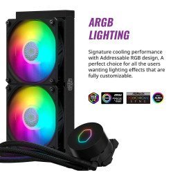 Cooler Master MasterLiquid ML240L ARGB V2 CPU Liquid Cooler - Black | Support Intel & AMD CPU Socket Cooler Master MasterLiquid ML240L ARGB V2 CPU Liquid Cooler - Black | Support Intel & AMD CPU Socket