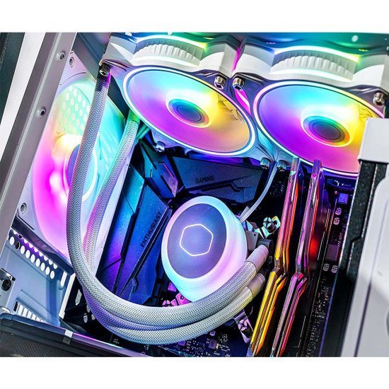 Cooler Master MasterLiquid ML240L ARGB V2 CPU Liquid Cooler - Black | Support Intel & AMD CPU Socket White Cooler Master MasterLiquid ML240L ARGB V2 CPU Liquid Cooler - Black | Support Intel & AMD CPU Socket White