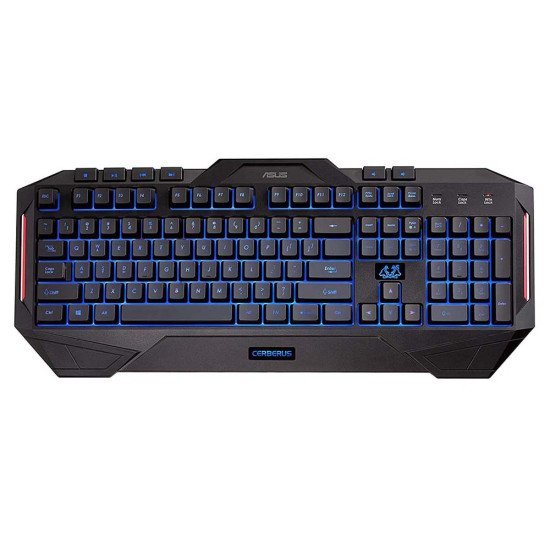 ASUS Cerberus MKII Gaming Multi-Color Backlit Gaming Keyboard with Splash-Proof Design ASUS Cerberus MKII Gaming Multi-Color Backlit Gaming Keyboard with Splash-Proof Design