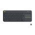 Logitech K400 Plus Wireless Touch TV Keyboard with Easy Media Control and Built-in Touchpad