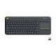 Logitech K400 Plus Wireless Touch TV Keyboard with Easy Media Control and Built-in Touchpad Logitech K400 Plus Wireless Touch TV Keyboard with Easy Media Control and Built-in Touchpad