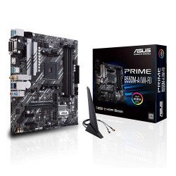 Asus Prime B550M-A WiFi Micro ATX Motherboard USB 3.2 Gen2 and Aura Sync RGB Header Support - DDR4