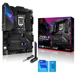 Asus Rog Strix Z590-E Gaming WiFi ATX Motherboard Intel Socket LGA 1200 DDR4 (10th & 11th Gen Intel core) 