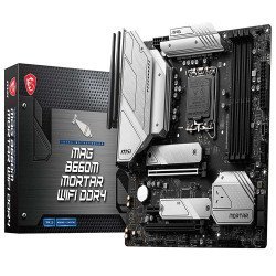 MSI MAG B660M Mortar MicroATX Gaming Motherboard LGA 1700 DDR4 (Intel Core 12th Gen Processors) 