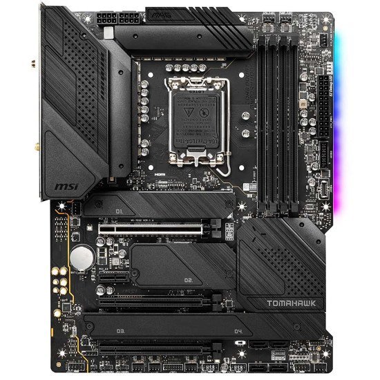 MSI MAG Z690 Tomahawk WiFi DDR4 Gaming Motherboard, ATX - Supports Intel Core 12th Gen Processors MSI MAG Z690 Tomahawk WiFi DDR4 Gaming Motherboard, ATX - Supports Intel Core 12th Gen Processors