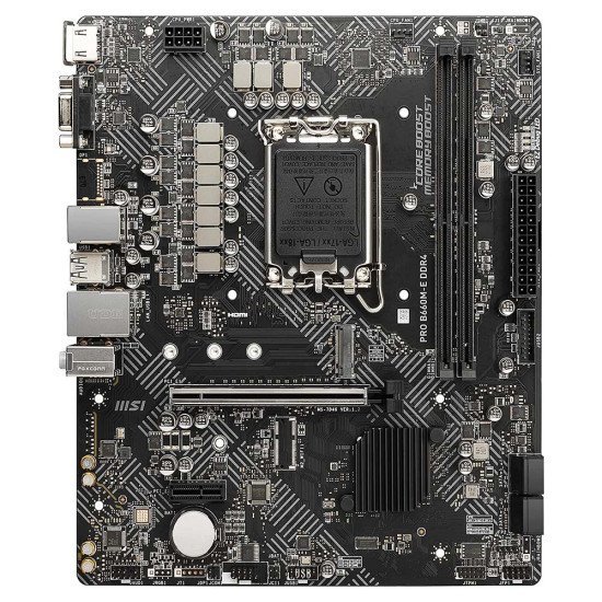 MSI Pro B660M-E Ddr4 Motherboard, Micro-ATX - Supports Intel 12Th Gen Core Processors, Lga 1700 - Ddr4 MSI Pro B660M-E Ddr4 Motherboard, Micro-ATX - Supports Intel 12Th Gen Core Processors, Lga 1700 - Ddr4
