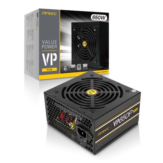 Antec VP650 Plus 650w 80 Plus Non-Modular Power Supply Antec VP650 Plus 650w 80 Plus Non-Modular Power Supply