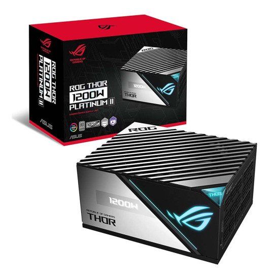 Asus ROG Thor 1200W Platinum II 1200 Watt 80 Plus Platinum Fully Modular Power Supply Asus ROG Thor 1200W Platinum II 1200 Watt 80 Plus Platinum Fully Modular Power Supply