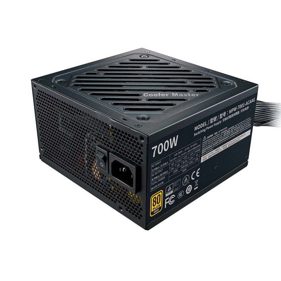 Cooler Master G700 Gold 80 Plus Gold Certified Power Supply, Intel ATX 12V 2.52, 120mm HDB Fan