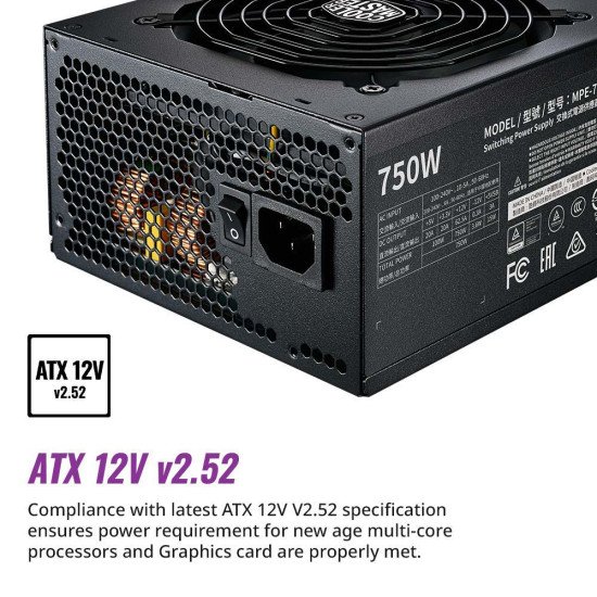 Cooler Master MWE 750 Gold V2 Power Supply - Fully Modular 80 Plus Gold Certified