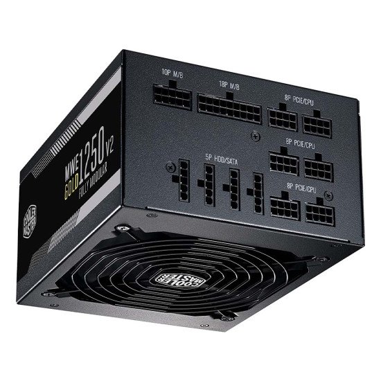 Cooler Master MWE 1250 V2 1250 Watt 80 Plus Gold Fully Modular Power Supply Cooler Master MWE 1250 V2 1250 Watt 80 Plus Gold Fully Modular Power Supply