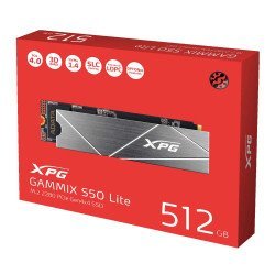 XPG GAMMIX S50 Lite M.2 NVME 512GB PCIe Gen4 2280 Internal Gaming SSD Read/Write Up to 3900/3200 MB/s